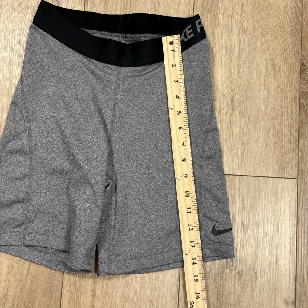 Nike Pro Dri-FIT Shorts Womens Small Gray‎ Compression Training Gym 6